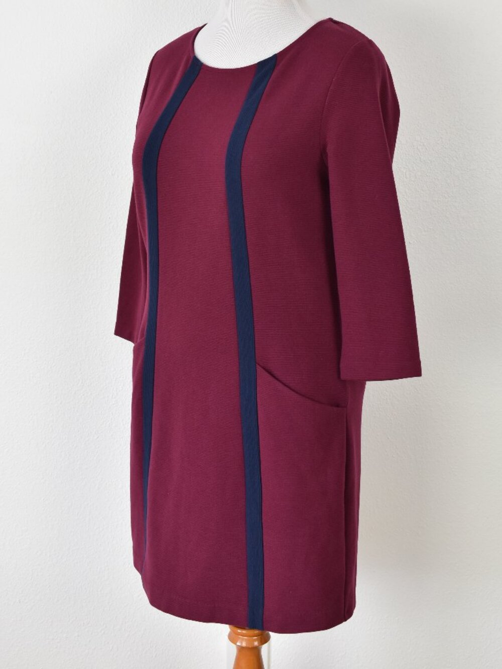 Boden Anita Ottoman Tunic Ribbed Shift Dress - 12 - Picture 5 of 9